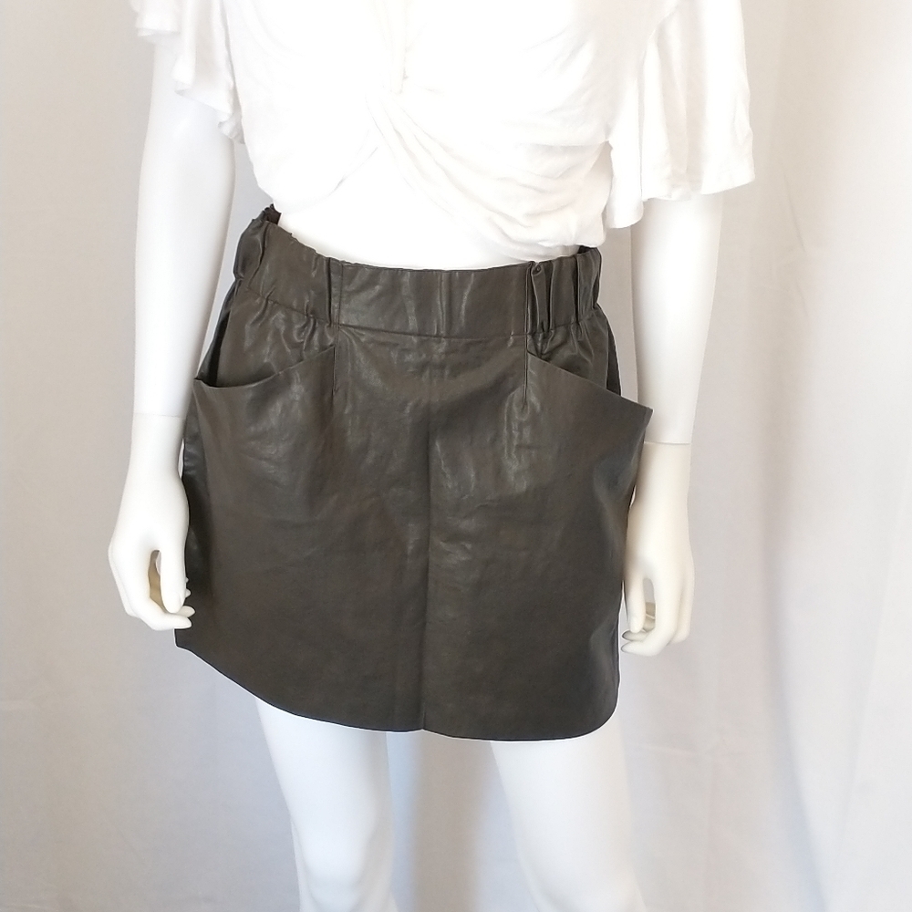 Zara Faux Leather Skirt - Picture 8 of 8
